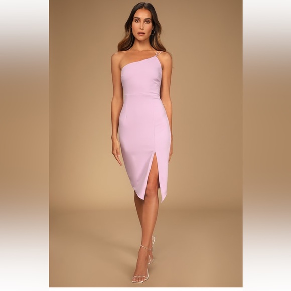 Lulus Dresses & Skirts - Lulus “Happiest Hour Lilac Asymmetrical Bodycon Mini Dress”. Size S